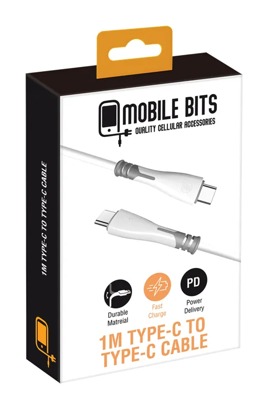 Mobile Bits USB-C Sync Cable White